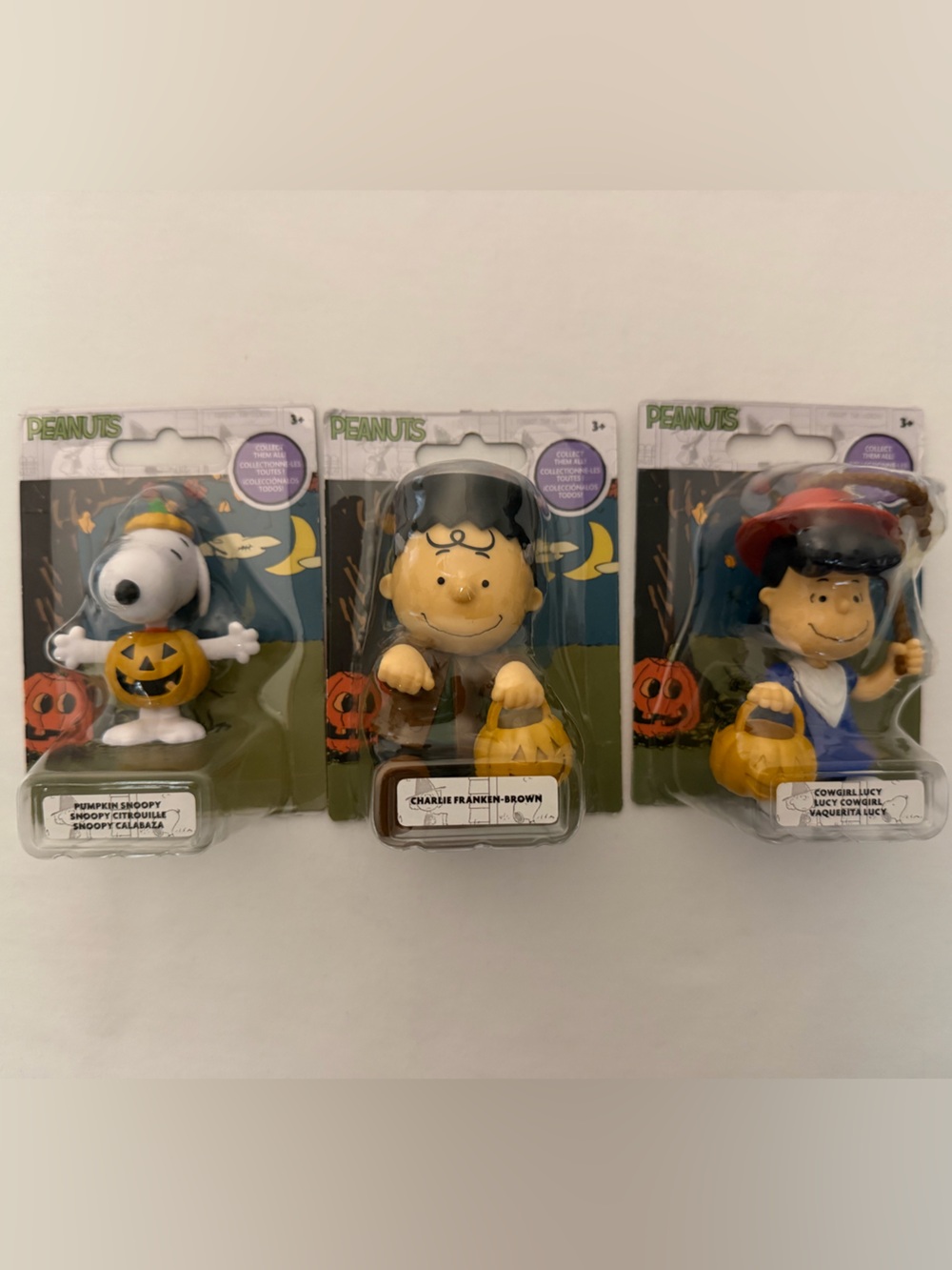 Peanuts Halloween Figure Set - Snoopy Charlie Brown, Lucy